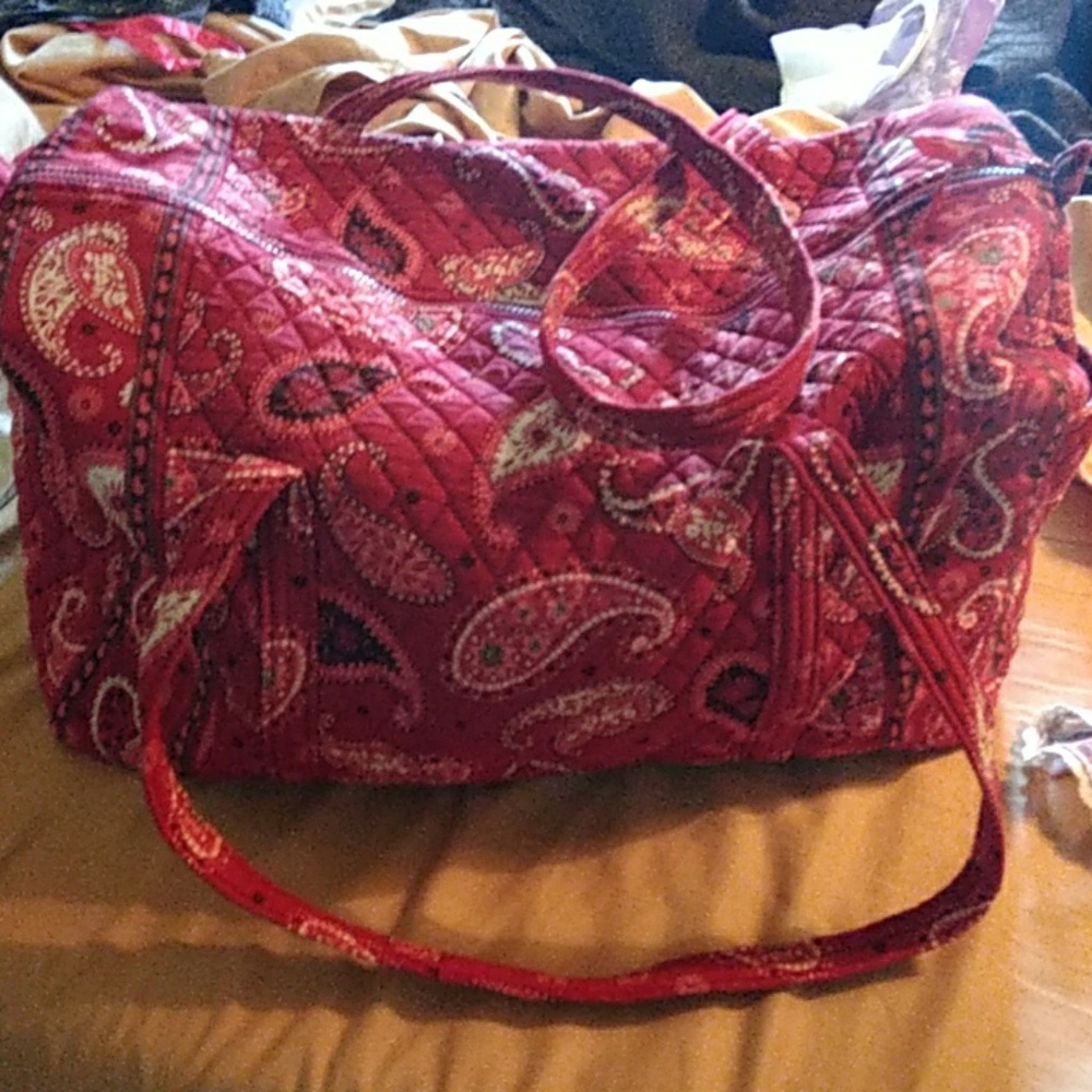 Vera Bradley Mesa Red Large Duffel Bag